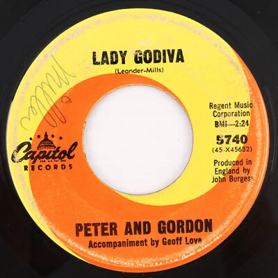 Peter And Gordon – Lady Godiva / Morning's Calling - 45 rpm Vinyl 7" Single 5740 - Image 1 of 4