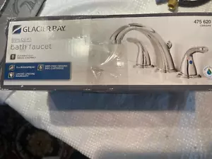 Glacier Bay HD67364W06B01 Rubinetto da bagno a 2 maniglie per costruttori in cromo 8" diffuso, - Foto 1 di 6