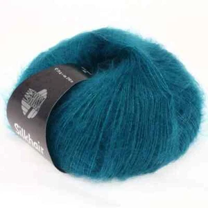 LANA GROSSA SILKHAIR Strickgarn Wolle (23 - Petrol) - Bild 1 von 5