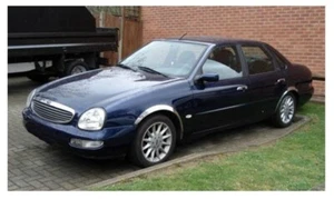 FORD SCORPIO Turnier 94-98 Chrom Radlaufleisten vorne hinten Zierleisten 4 Teile - Bild 1 von 3