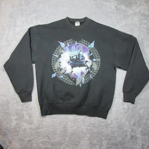 Vintage Polaris Sweater Herren XL schwarz Snowmobile Crewneck Sweatshirt Pulli - Bild 1 von 8