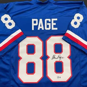 Alan Page Autographed Blue Pro Bowl Pro-Style Jersey Minnesota Vikings Beckett - Picture 1 of 3