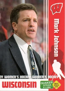 2006-07 Wisconsin Badgers Womens Hockey Mark Johnson Hockey Trading Card RARE!!! - Picture 1 of 1