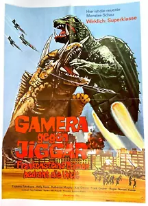 Gamera vs. Jiger 1972 - Noriaki Yuasa - Original German Movie Poster - Picture 1 of 12