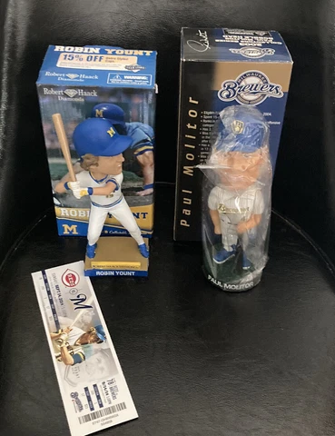 PAUL MOLITOR & ROBIN YOUNT MILWAUKEE BREWERS BOBBLEHEAD PAIR Cover