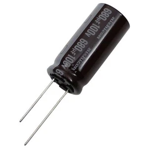 5x Elko Kondensator Radial 680µF 100V 105°C 16x35,5mm UPS2A681MHD 680uF - Picture 1 of 1