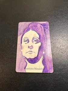 1972 WhoDunIt Original Replacement Suspect Playing Card - Henrietta Maudelyn - Picture 1 of 2