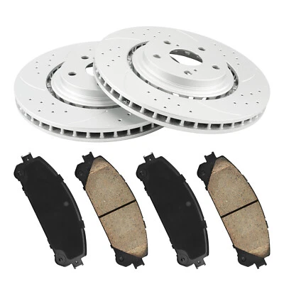 Front Brake Rotors & Pads 31511+D1324 fits LEXUS RX350 2010-2014 2015 - Image 1 of 4
