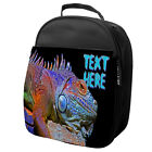 Personalised Lunch Bag School Iguana Lizard Boys Kids Cooler Lunchie Box KS40