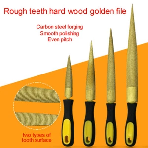 Gold Woodworking File Multifunct Steel Carpentry Rasp-Cut DIY Manual Wood Tool - Picture 1 of 13