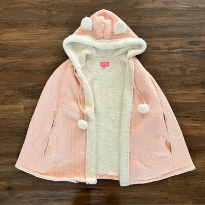 NUEVA Chaqueta de Capa de Peluche Rosa Sin Etiquetas Muñecas Kill Sugar Thrillz - Pequeña/Mediana Foto 1 de 4