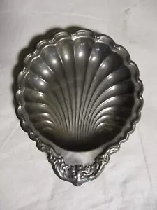 Plato de plata vintage estilo vieira salsa plato - Imagen 1 de 6
