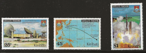 Kiribati Scott #349-51, Singles 1980 Complete Set FVF MNH Cover