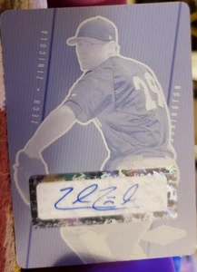 ZECH ZINICOLA 2007 Justifiable DUAL AUTO PRINTING PLATE SP #1/1 of 1 Nationals - Picture 1 of 2