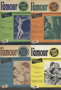 7 Old Rare Issues of L'amour Pour Tous - French Racy Stories Magazine on DVD - Picture 1 of 12