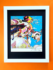 TAKASHI MURAKAMI + AWESOME SIGNED ART PRINT FROM JAPAN + WITH NEW FRAME 14x11in.