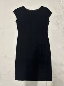 Max Mara Black Classy Office Style Knee Length Dress Size 10 - Picture 1 of 6