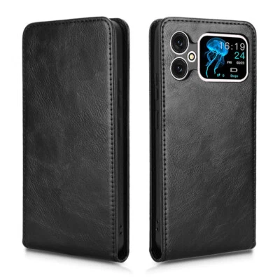 For Cubot A20, Luxury Vertical Up-Down Leather Wallet Stand Soft TPU Case Cover - Image 1 of 4