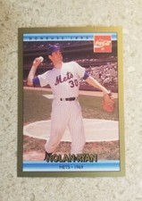 1992 Donruss Coca Cola #3 Nolan Ryan 1969 World Champion Mets FREE SHIPPING