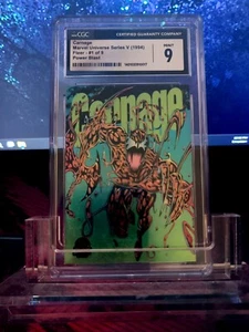 1994 Fleer Marvel Universe Carnage Power Blast 1 of 9 CGC 9 MINT - Picture 1 of 3