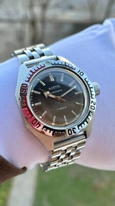 UdSSR Sowjetische Uhr Wostok Amfibia Diver 200m Water Resistant 17 Jewels Serviced - Bild 1 von 17