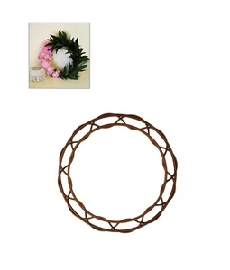 2x Flat 12" Plastic Brown Make your own Wreath Hanging Decoration Frame. S7807 - Picture 1 of 4