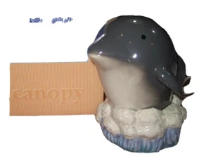 Dolphin Bed Side Lamp Nightlight Canopy Club Pot Belly Ceramic  - Picture 1 of 6