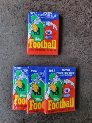 (1) 1987 Topps Football Wax Pack - Jim Kelly RC, Cunningham, Haley RC! Foto 1 de 2