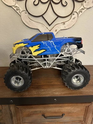 Tamiya 1/10 TXT-1 Monster Truck4x4, Shelf Queen, RC4WD Wheels - Image 1 of 4