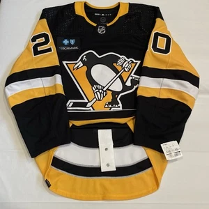 Maglia firmata MiC Adidas autentica Lars Eller Pittsburgh Penguins nera casa 52 - Foto 1 di 8