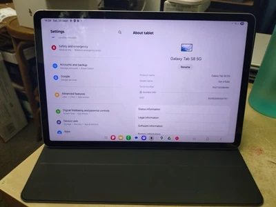 Samsung Galaxy Tab S8 SM-X706B 128GB Wi-FI + 5G Unlocked 11" - Silver - Image 1 of 4