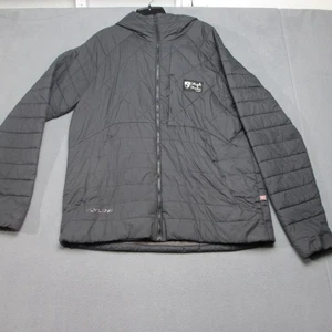 Flylow Jacket Mens XL Black Hooded Quilted Insulated Puffer Full Zip 3320-2000 - Picture 1 of 15