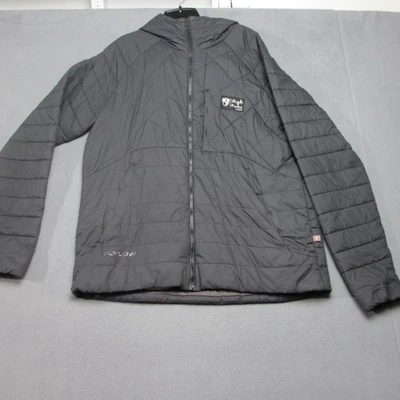 Flylow Jacket Mens XL Black Hooded Quilted Insulated Puffer Full Zip 3320-2000 - Image 1 of 4