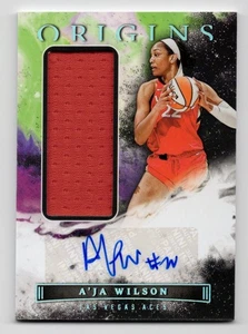 2023 WNBA Origins A'ja Wilson Dual Jersey Auto Aces South Carolina MVP DPOY! - Picture 1 of 3