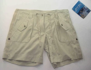 Bimini Bay W31673K-8 Ladies Ripstop Nylon Crew Shorts Size 8 Khaki - Picture 1 of 3