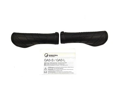 Ergon Fahrradgriffe ergonomische Griffe GA3 / GA30 Large L  Schwarz Länge 135mm - Bild 1 von 4