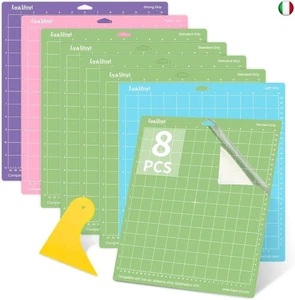 Tappetino da taglio per Cricut ? Lya Vinyl 8 pezzi Variety tappetini da taglio - Foto 1 di 6