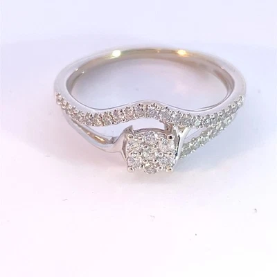 Lady's Diamond Wedding Set 38 Diamonds .365 Carat T.W. 14K White Gol (MI1071325) - Image 1 of 4