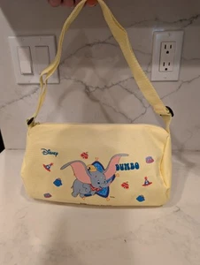 Disney Vintage Dumbo Cathay Pacific Airlines In Flight Small Duffel Bag Yellow  - Picture 1 of 7