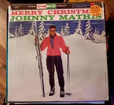 Johnny Mathis Merry Christmas Vinyl LP 1959 CS8021 1st Press Columbia Hi-Fi WOW! - Image 1 of 4