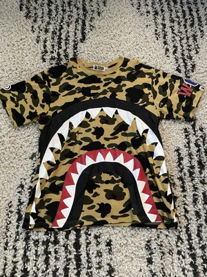 Authentic A Bathing Ape Shark 1st Camo Shirt, Bape, Size XXL - Image 1 of 4