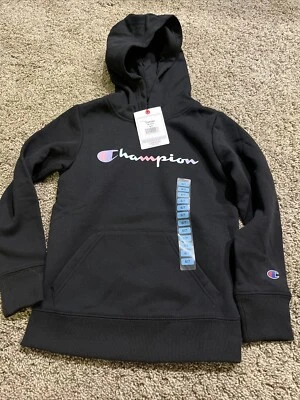 Sudadera con Capucha Champion para Niña Clásica Arco Iris Gráfico Logo Talla 6/7 Nueva con Etiquetas Foto 1 de 4