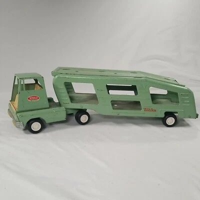 Caminhão transportador vintage anos 60 Tonka Sea Foam verde perfeito VEJA INFORMAÇÕES - Imagem 1 de 4