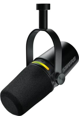 Shure MV7+ XLR/USB-C Dynamic Podcasting Microphone (Black) - Image 1 of 4