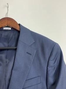 Peter Millar Slim Fit Blue Blazer Suit Jacket Size 40 R #226 - Picture 1 of 6