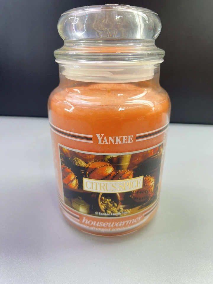 Yankee Candle Citrus Spice Large Jar 22 Oz. Orange