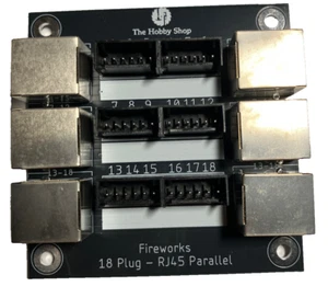Fireworks Parallel 6 - RJ45 18 CUE Quick Plug Compatible Cobra Firing 6PIN - Picture 1 of 2