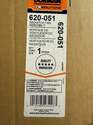 Conjunto de ventilador de radiador de refrigeración del motor Dorman 620-051 para Jeep 2005-2008 Foto 1 de 2