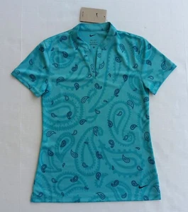 Nike Golf Paisley Dri-FIT Women’s Green Top Shirt Size XS DH1982-392 - Picture 1 of 10