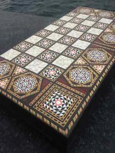Luxury Backgammon Set for Adults Handmade Board 19" Checkers Christmas Gifts 🎁 - Picture 1 of 11
